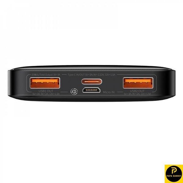 Повербанк Baseus Bipow Overseas 20W 10000mAh Black 1930132347 фото