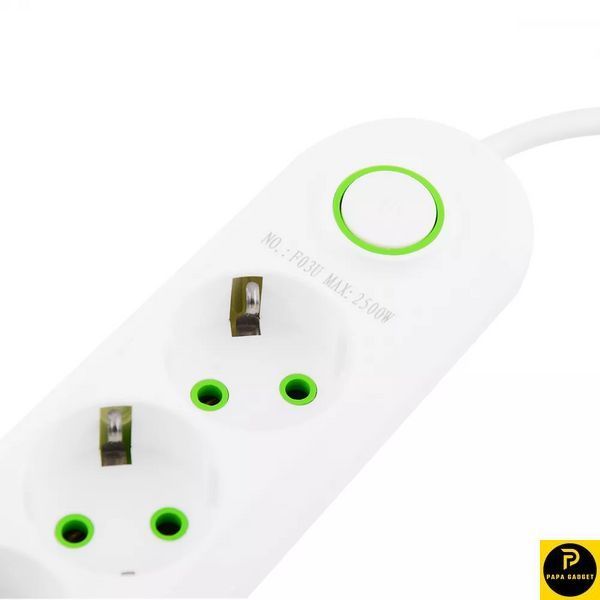Мережевий фільтр Power Socket F03U (3 розетки + 3 USB) 38405 фото