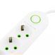 Мережевий фільтр Power Socket F03U (3 розетки + 3 USB) 38405 фото 5