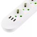 Мережевий фільтр Power Socket F03U (3 розетки + 3 USB) 38405 фото 6