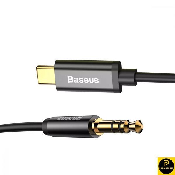 Кабель AUX (1.2m) Baseus Yiven Type-C to 3.5 mini jack Black 1735687414 фото