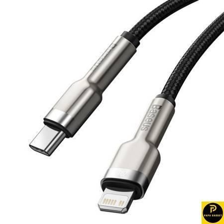 Кабель заряджання для iPhone 20 Ват Baseus Cafule Metal Type-C to Lightning PD 20W (2m) 31103 фото