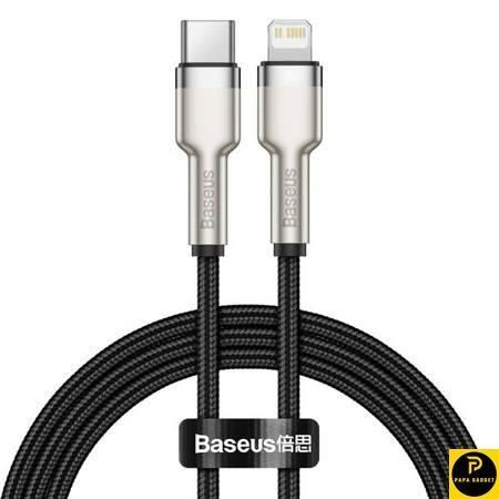 Кабель заряджання для iPhone 20 Ват Baseus Cafule Metal Type-C to Lightning PD 20W (2m) 31103 фото