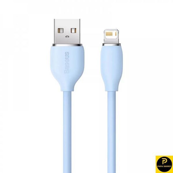 Кабель Baseus Jelly Liquid Silica Gel Fast Charging Lightning 2.4A (2m) (blue) 1736837098 фото