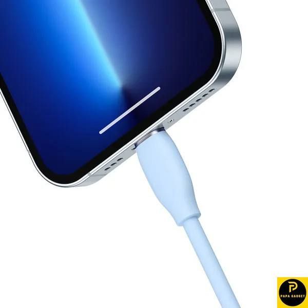 Кабель Baseus Jelly Liquid Silica Gel Fast Charging Lightning 2.4A (2m) (blue) 1736837098 фото
