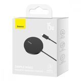Бездротовий зарядний пристрій Baseus Simple Mini3 Magnetic Wireless Charger 15W 2050197715 фото