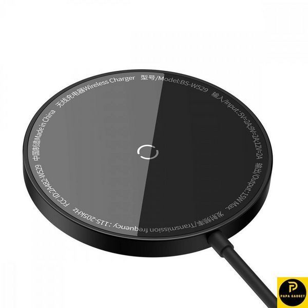Бездротовий зарядний пристрій Baseus Simple Mini3 Magnetic Wireless Charger 15W 2050197715 фото