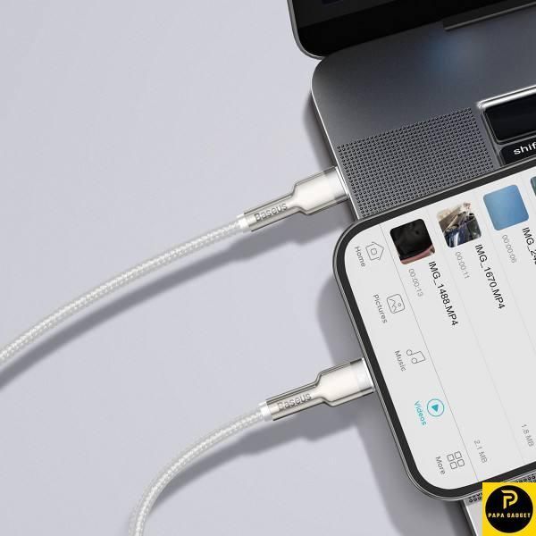 Кабель заряджання для iPhone 20 Ват Baseus Cafule Metal Type-C to Lightning PD 20W (2m) 2051897892 фото