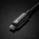 Кабель зарядки type c - type c 240w 3 метри Baseus Tungsten Gold Fast Charging Type-C to Type-C 240W (3m) (black) 2654889890 фото 4