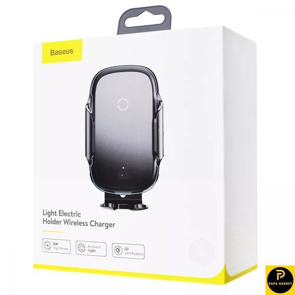 Тримач телефону в машину с Бездротовою Зарядкою Baseus Light Electric 15W 1736867022 фото