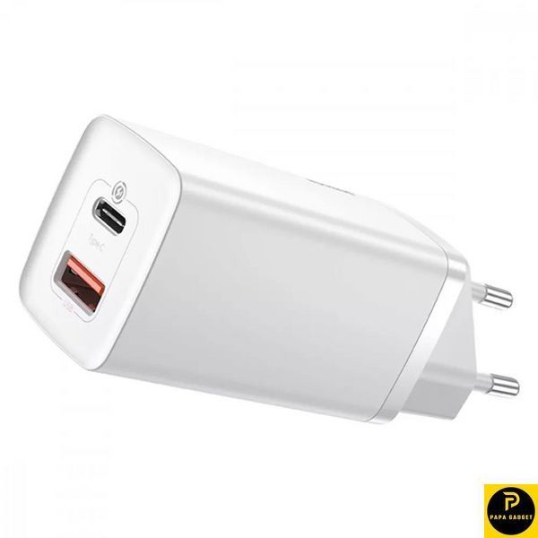 Зарядка Baseus GaN2 Lite Quick Charger 65W White 1794873860 фото