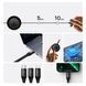 Кабель зарядки 3 в 1 Baseus Bright Mirror 2 Series 3-in-1 (Micro USB+Lightning+Type-C) 3.5A (1.1m) (black) 29892 фото 8