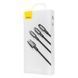 Кабель заряджання 3 в 1 Baseus Tungsten Gold One-for-three Fast Charging Data 3-in-1 (Micro USB+Lightning+Type-C) 3.5 31919 фото 1