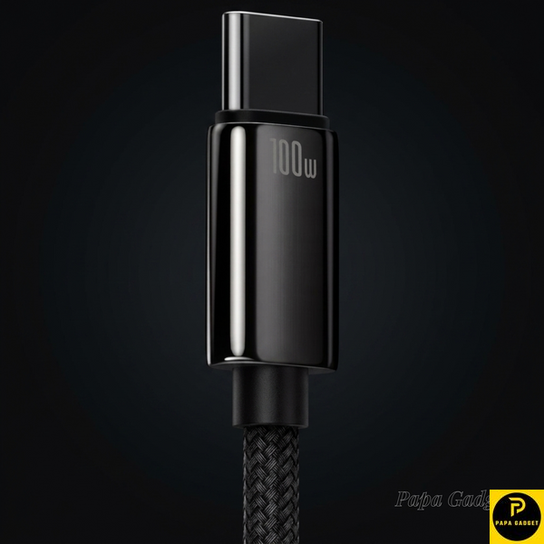 Кабель Baseus Tungsten Gold Fast Charging USB to Type-C 100W (2m) 1736933070 фото