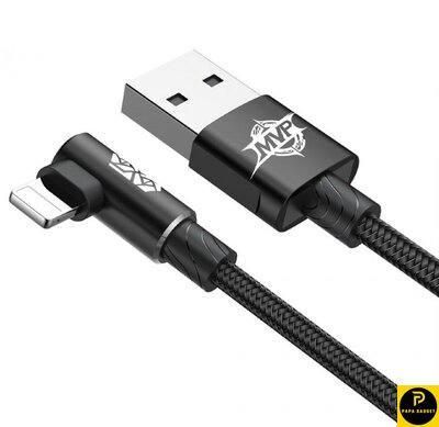Кабель заряджання iPhone 1 метр BASEUS MVP ELBOW TYPE CABLE USB FOR IP 2A 1M BLACK 1839205346 фото