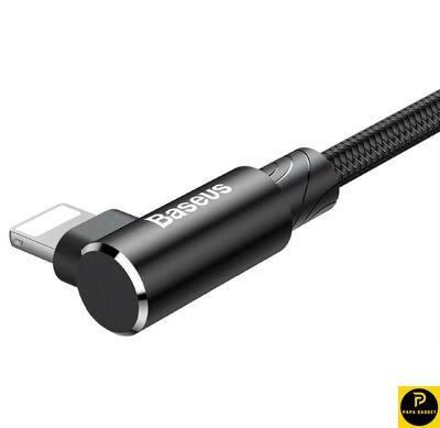 Кабель заряджання iPhone 1 метр BASEUS MVP ELBOW TYPE CABLE USB FOR IP 2A 1M BLACK 1839205346 фото