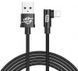 Кабель заряджання iPhone 1 метр BASEUS MVP ELBOW TYPE CABLE USB FOR IP 2A 1M BLACK 1839205346 фото 2