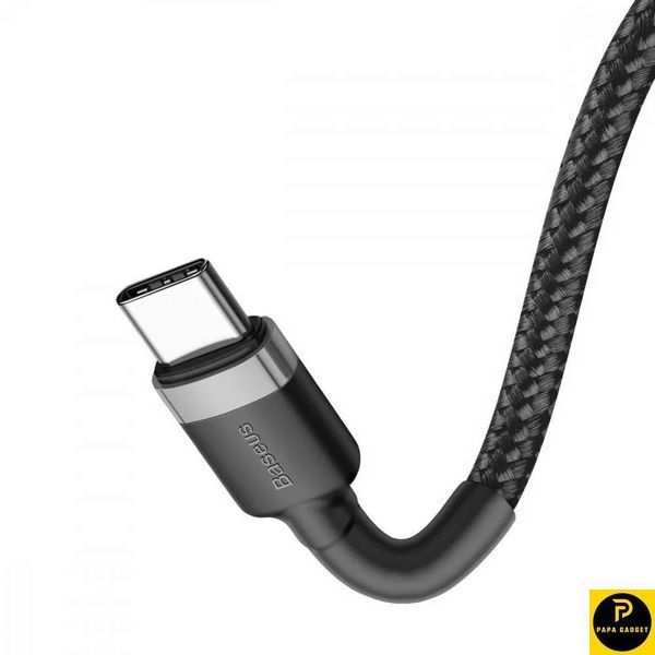 Кабель Baseus Cafule Flash Charging Type-C to Type-C PD 2.0 100W (2m) (gray/black) 1725546327 фото