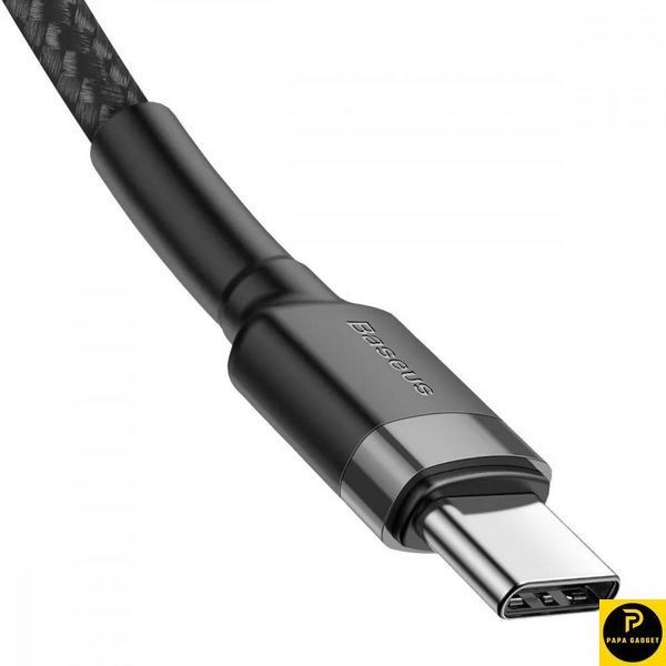 Кабель Baseus Cafule Flash Charging Type-C to Type-C PD 2.0 100W (2m) (gray/black) 1725546327 фото