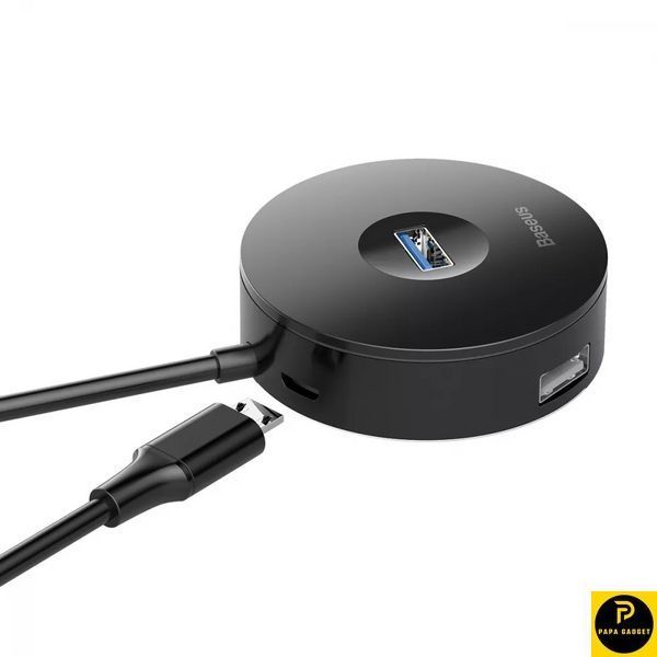 Перехідник, USB-Хаб Baseus Round Box USB to USB 3.0 + 3USB 2.0 1737609006 фото
