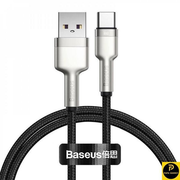 Кабель заряджання Baseus type c 66w 1 метр Cafule Metal Data Type-C 66W (1m) 1855510414 фото