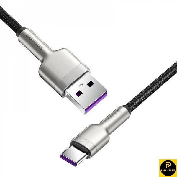 Кабель заряджання Baseus type c 66w 1 метр Cafule Metal Data Type-C 66W (1m) 1855510414 фото