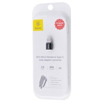 Перехідник Baseus Micro USB to Type-C 1727610392 фото