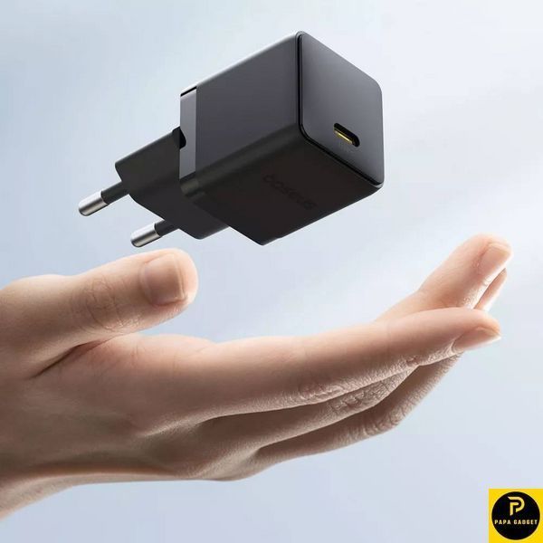 Блок заряджання 30w Baseus Palm Fast Charger Type-C (black) 38667 фото
