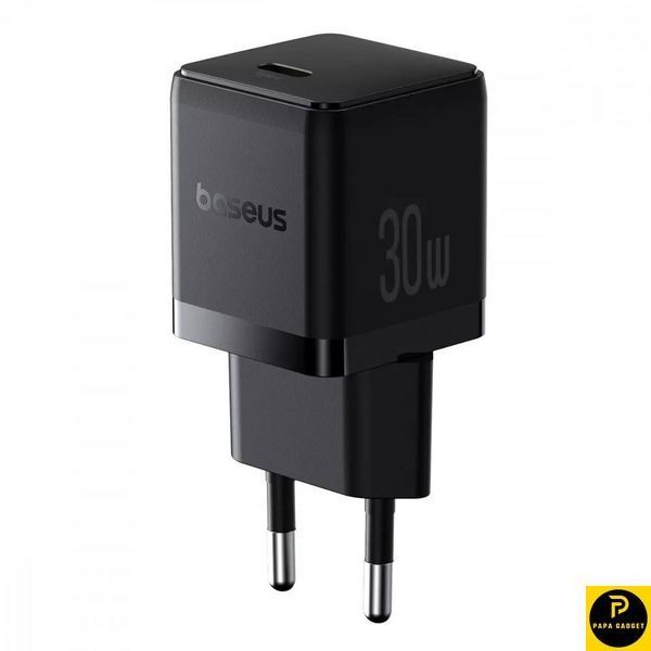 Блок заряджання 30w Baseus Palm Fast Charger Type-C (black) 38667 фото