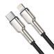 Кабель Baseus Cafule Metal Type-C to Lightning PD 20W (1m) 1785738254 фото 3