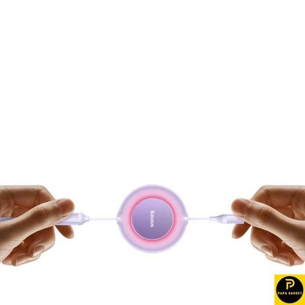 Кабель Baseus Bright Mirror 2 Series 3-in-1 (Micro USB+Lightning+Type-C) 100W (1.1m) (purple) 1727866231 фото