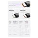 Кабель Baseus Bright Mirror 2 Series 3-in-1 (Micro USB+Lightning+Type-C) 100W (1.1m) (purple) 1727866231 фото 9