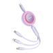 Кабель Baseus Bright Mirror 2 Series 3-in-1 (Micro USB+Lightning+Type-C) 100W (1.1m) (purple) 1727866231 фото 3