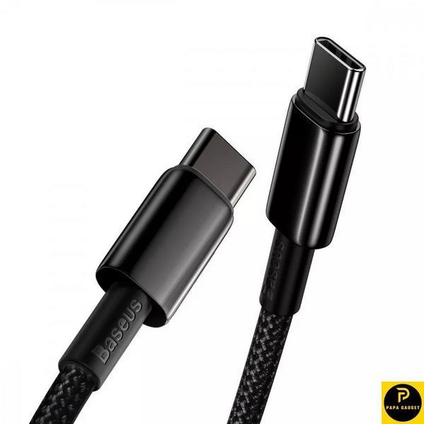Кабель Baseus Tungsten Gold Fast Charging Type-C to Type-C 100W (1m) 1794843659 фото