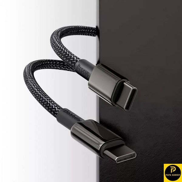 Кабель Baseus Tungsten Gold Fast Charging Type-C to Type-C 100W (1m) 1794843659 фото