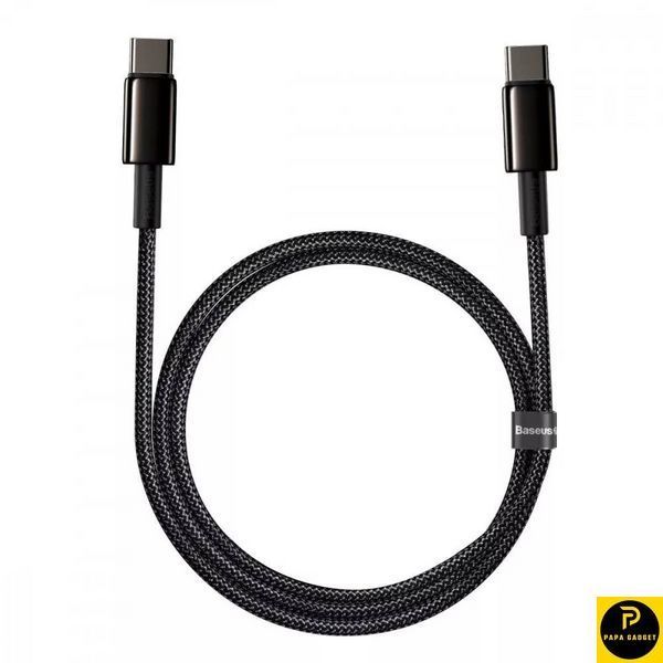 Кабель Baseus Tungsten Gold Fast Charging Type-C to Type-C 100W (1m) 1794843659 фото