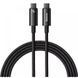 Кабель зарядки type c - type c 240w 3 метри Baseus Tungsten Gold Fast Charging Type-C to Type-C 240W (3m) (black) 2654889890 фото 7