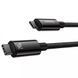 Кабель зарядки type c - type c 240w 3 метри Baseus Tungsten Gold Fast Charging Type-C to Type-C 240W (3m) (black) 2654889890 фото 10